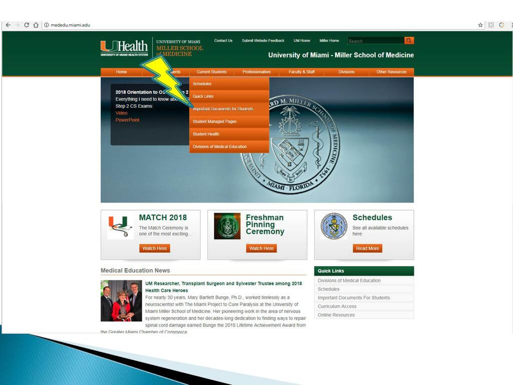 University Of Miami Miller School Of Medicine - Ppt Download With University Of Miami Powerpoint Template