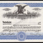 Utah Mining Stocks – Q – R With Regard To Corporate Bond Certificate Template
