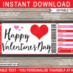 Valentine's Day Gift Certificates Within Love Certificate Templates