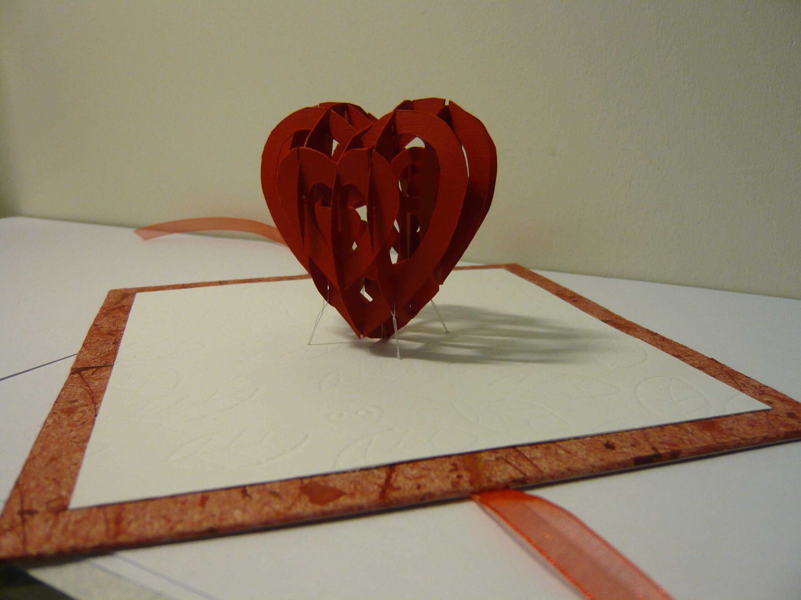 Valentine's Day Pop Up Card: 3D Heart Tutorial – Creative Inside 3D Heart Pop Up Card Template Pdf