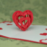 Valentine's Day Pop Up Card: 3D Heart Tutorial - Creative inside Pop Out Heart Card Template