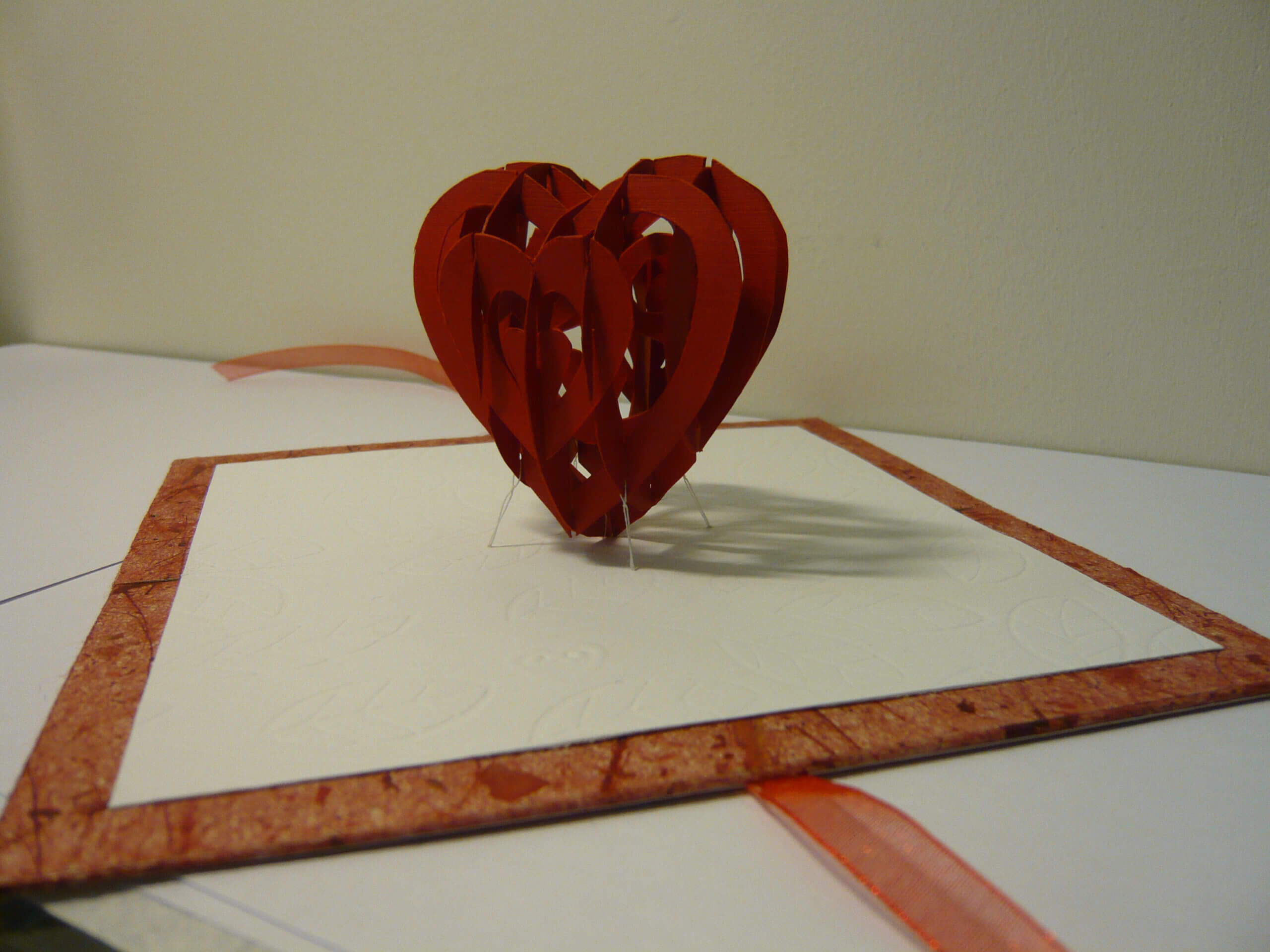 Valentine's Day Pop Up Card: 3D Heart Tutorial – Creative Throughout Twisting Hearts Pop Up Card Template