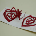 Valentine's Day Pop Up Card: Spiral Heart Tutorial Inside Heart Pop Up Card Template Free