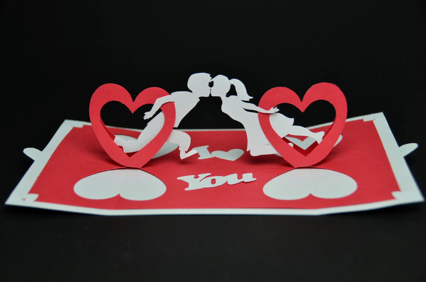 Valentine's Day Pop Up Card: Twisting Hearts Tutorial With Pop Out Heart Card Template