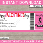 Valentine's Day Tattoo Gift Vouchers Pertaining To Tattoo Gift Certificate Template