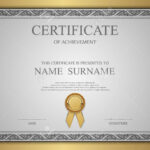 Vector Certificate Template. Within Commemorative Certificate Template