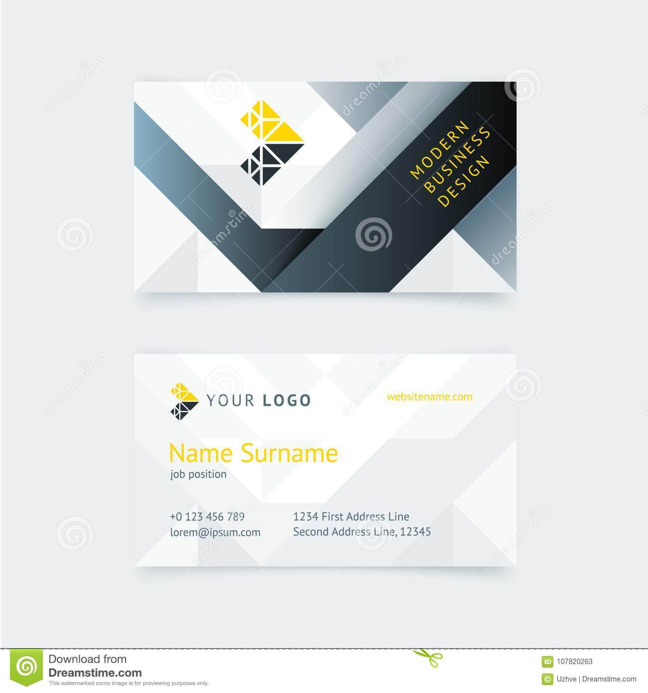 Vector Creative Business Card Template Stock Vector Throughout Construction Business Card Templates Download Free