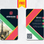 Vertical Business Card Design Psd – Free Download | Arenareviews Pertaining To Business Card Size Psd Template