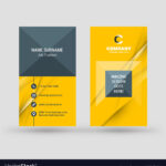 Vertical Double Sided Business Card Template With Double Sided Business Card Template Illustrator
