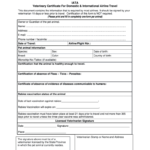 Veterinary Certificate – Fill Online, Printable, Fillable In Dog Vaccination Certificate Template