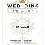 Vintage Wedding Invitation Card A5 Size Frame Layout Print Template Pertaining To Wedding Card Size Template