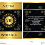 Vip Invitation Card Template Stock Vector – Illustration Of For Event Invitation Card Template
