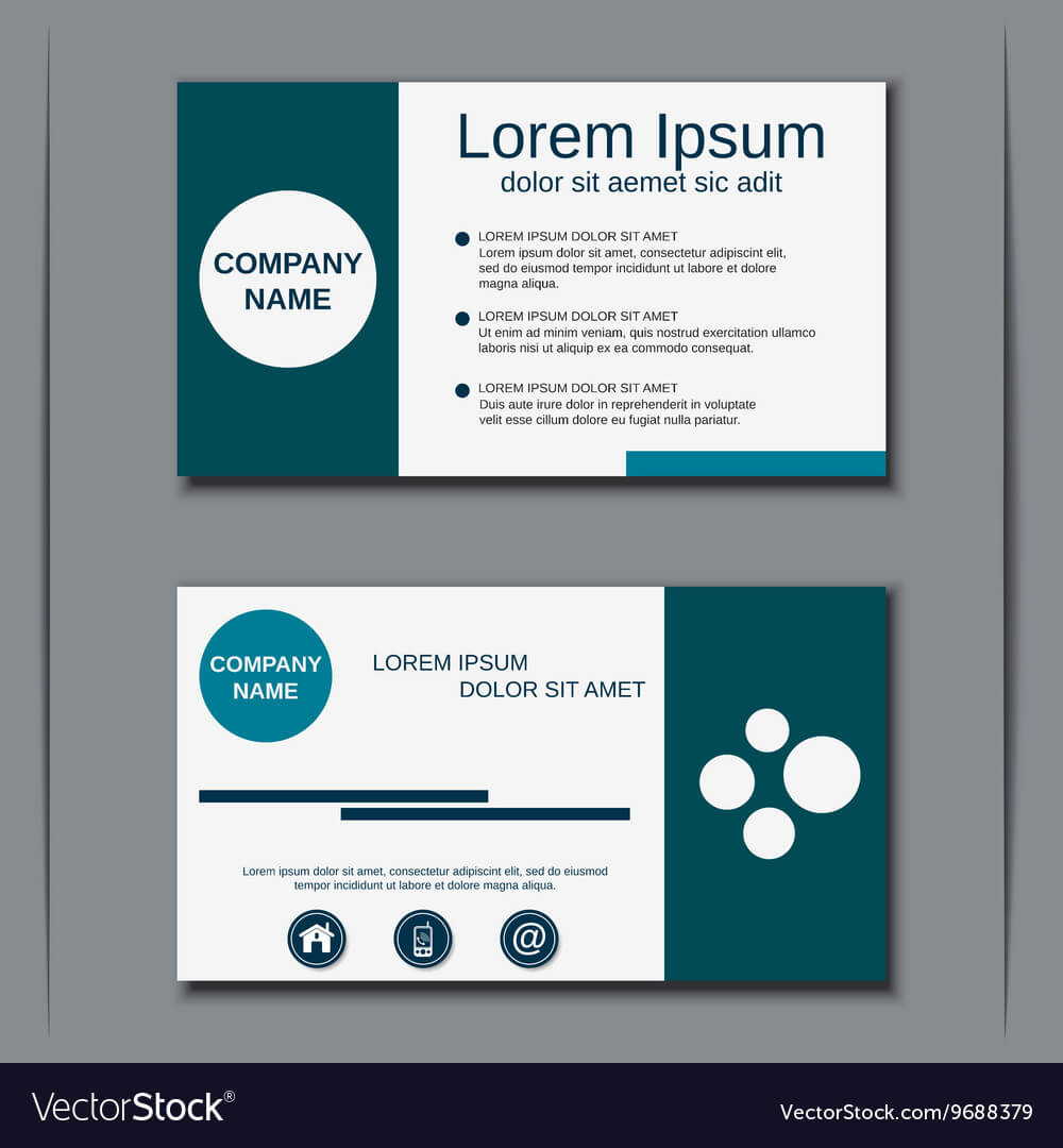Visiting Card Design Template With Designer Visiting Cards Templates