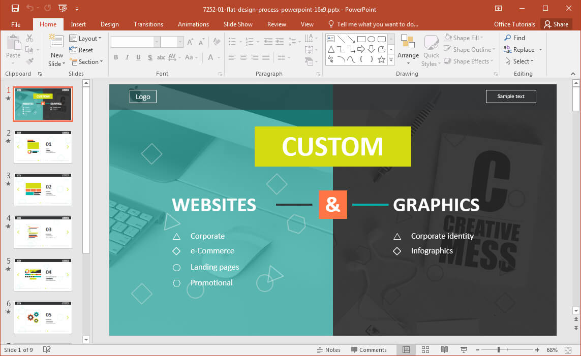 Website Development Presentation Template For Powerpoint Inside How To Create A Template In Powerpoint