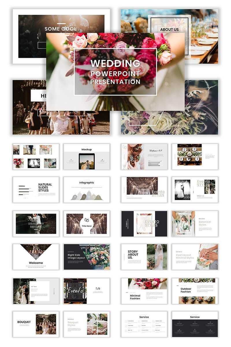 Wedding Album Ppt Templates | Templatemonster With Powerpoint Photo Album Template