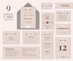 Wedding Invitation Template - Download Free Vectors, Clipart inside Wedding Card Size Template