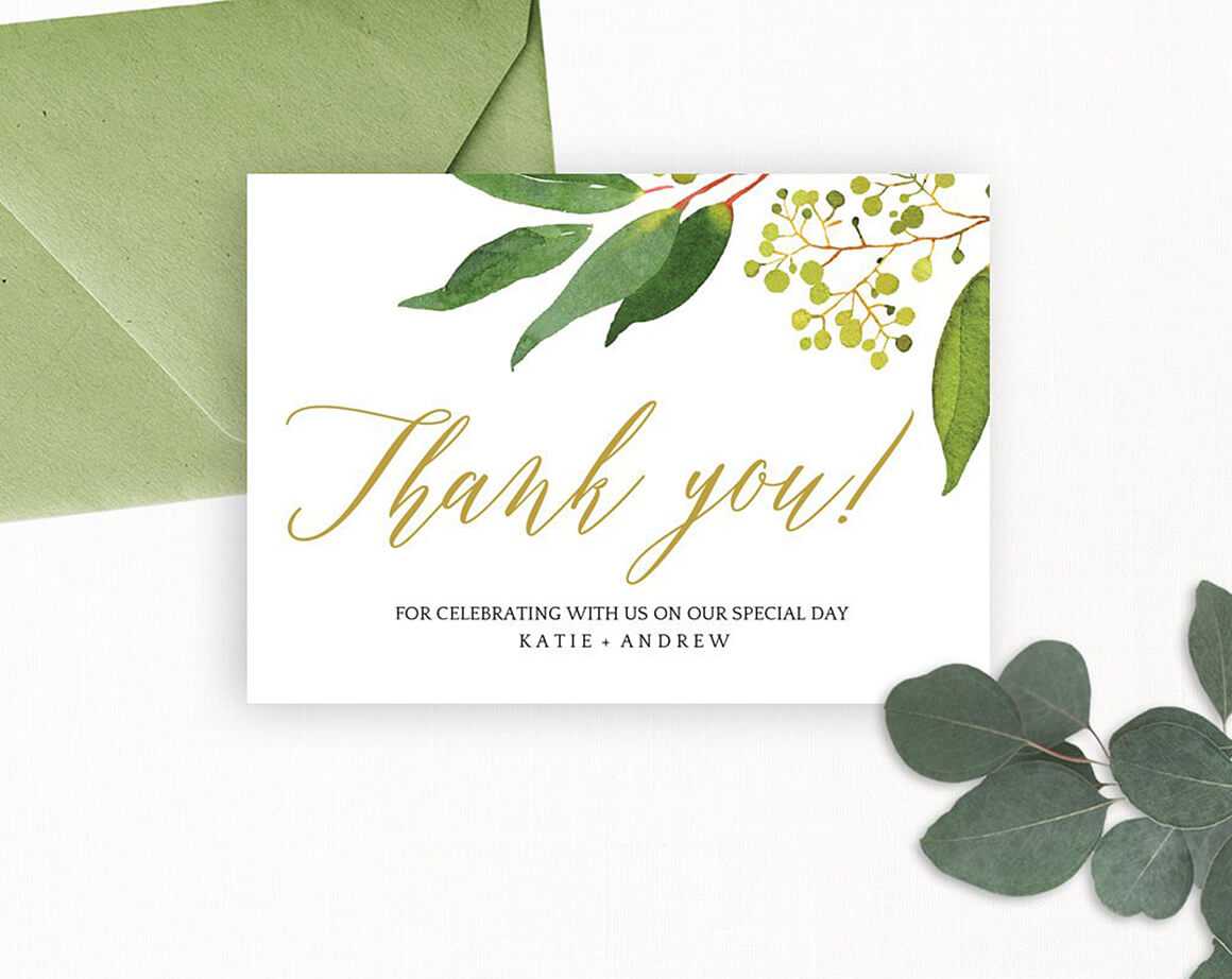 Wedding Thank You Card Editable Template – Free Print Inside Template For Wedding Thank You Cards