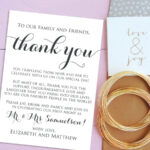 Wedding Thank You Cards, Welcome Letter Printable, Wedding In Template For Wedding Thank You Cards