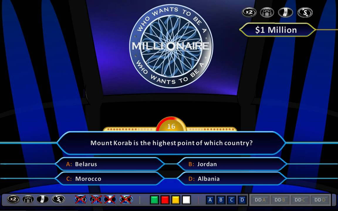 Who Wants To Be A Millionaire Demonstration [Hd, Ppt 2010, Us Clock Format] Throughout Who Wants To Be A Millionaire Powerpoint Template