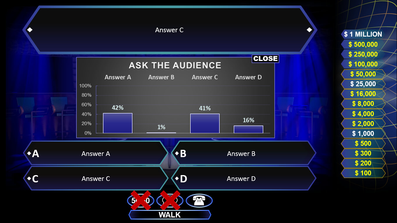 Who Wants To Be A Millionaire? | Rusnak Creative Free Throughout Who Wants To Be A Millionaire Powerpoint Template