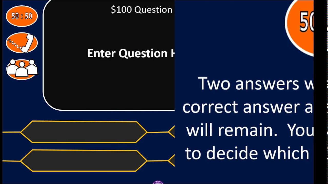 Who Wants To Be A Student Millionaire? (Powerpoint Template) Intended For Who Wants To Be A Millionaire Powerpoint Template