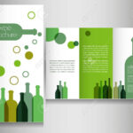 Wine Brochure Design Template Vector Throughout Wine Brochure Template