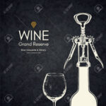 Wine List Design. Vector Brochure Template For Winery, Cafe, Restaurant,  Bar. Wine Bottles And Glasses Throughout Wine Brochure Template