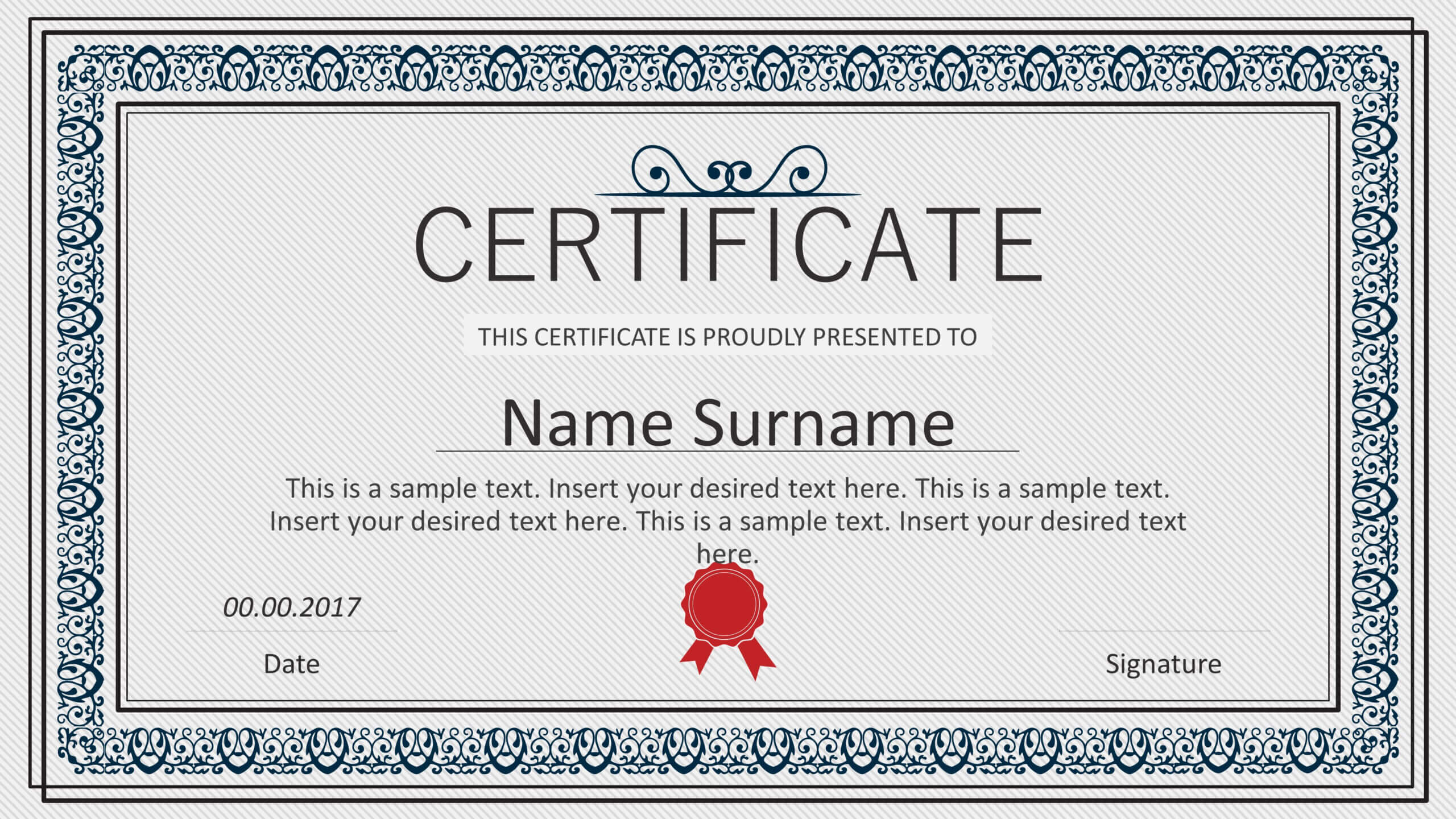 Winner Certificate Powerpoint Templates Regarding Winner Certificate Template