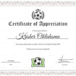 Women Football Appreciation Certificate Template With Regard To Football Certificate Template
