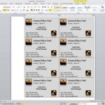 Word: How To Create Custom Business Cards In Business Card Template For Word 2007