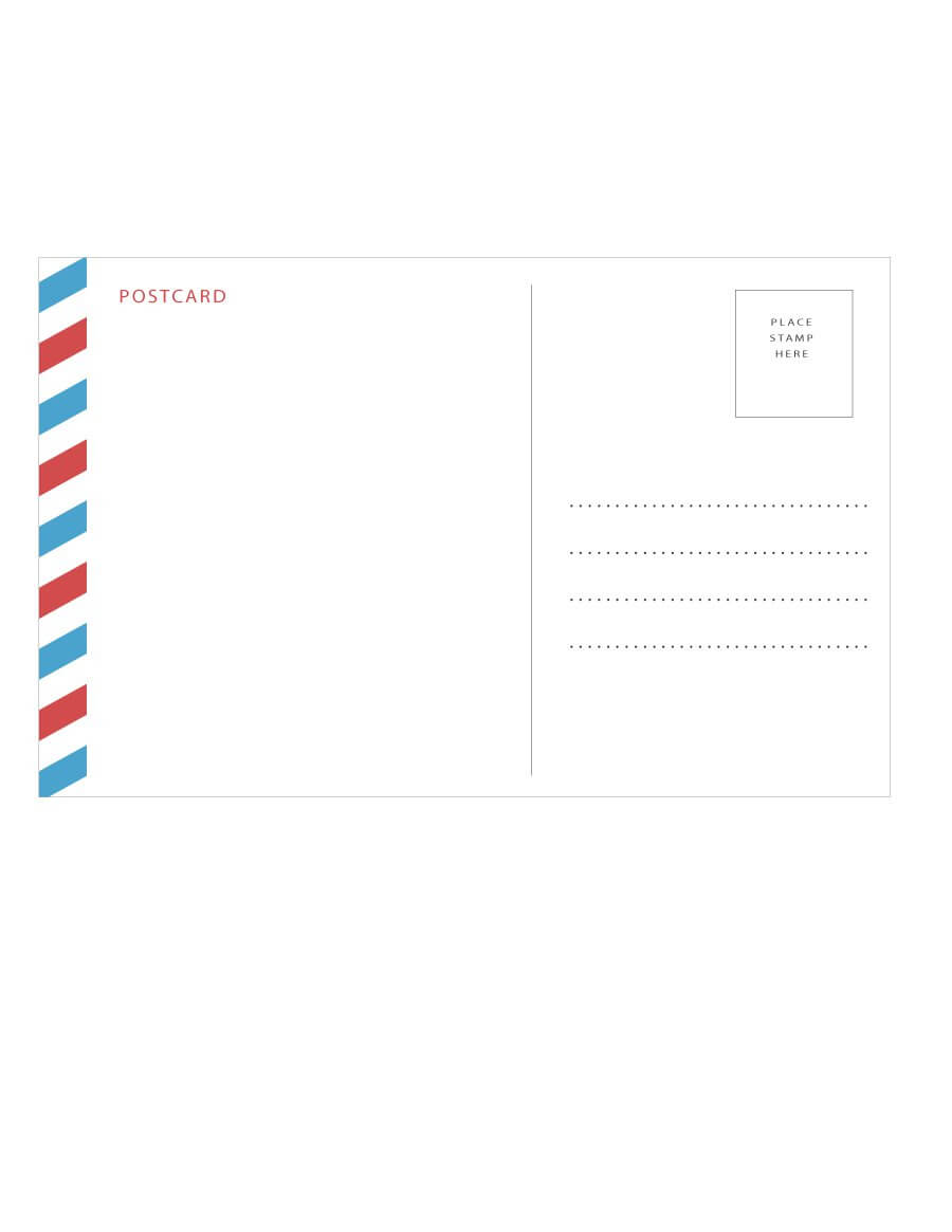 Word Templates For Postcards – Papele.alimentacionsegura Throughout Post Cards Template