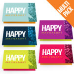 Work Anniversary Template – Barati.ald2014 For Anniversary Card Template Word