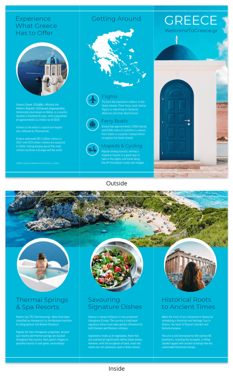 World Travel Tri Fold Brochure With Regard To Country Brochure Template