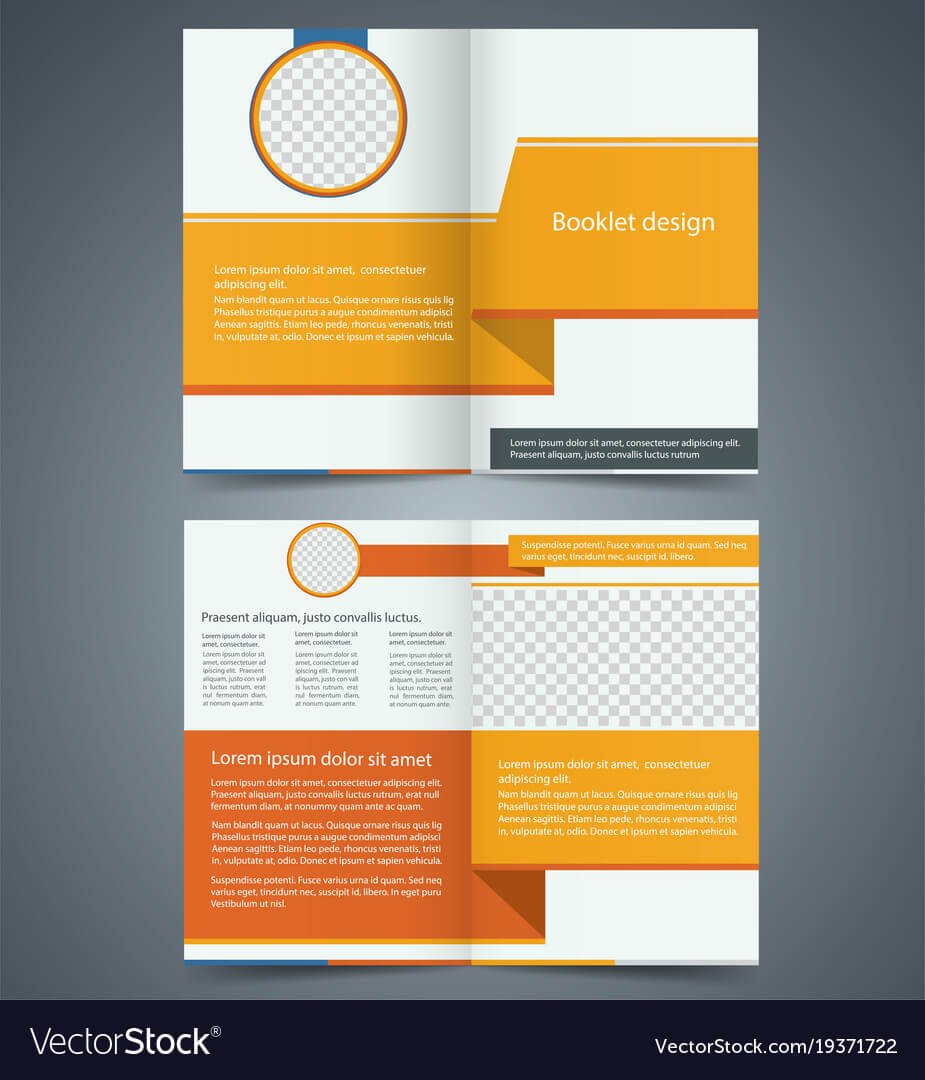 Yellow Bifold Brochure Template Design Within Free Illustrator Brochure Templates Download