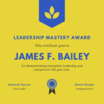 Yellow Leadership Award Certificate – Templatescanva Pertaining To Leadership Award Certificate Template