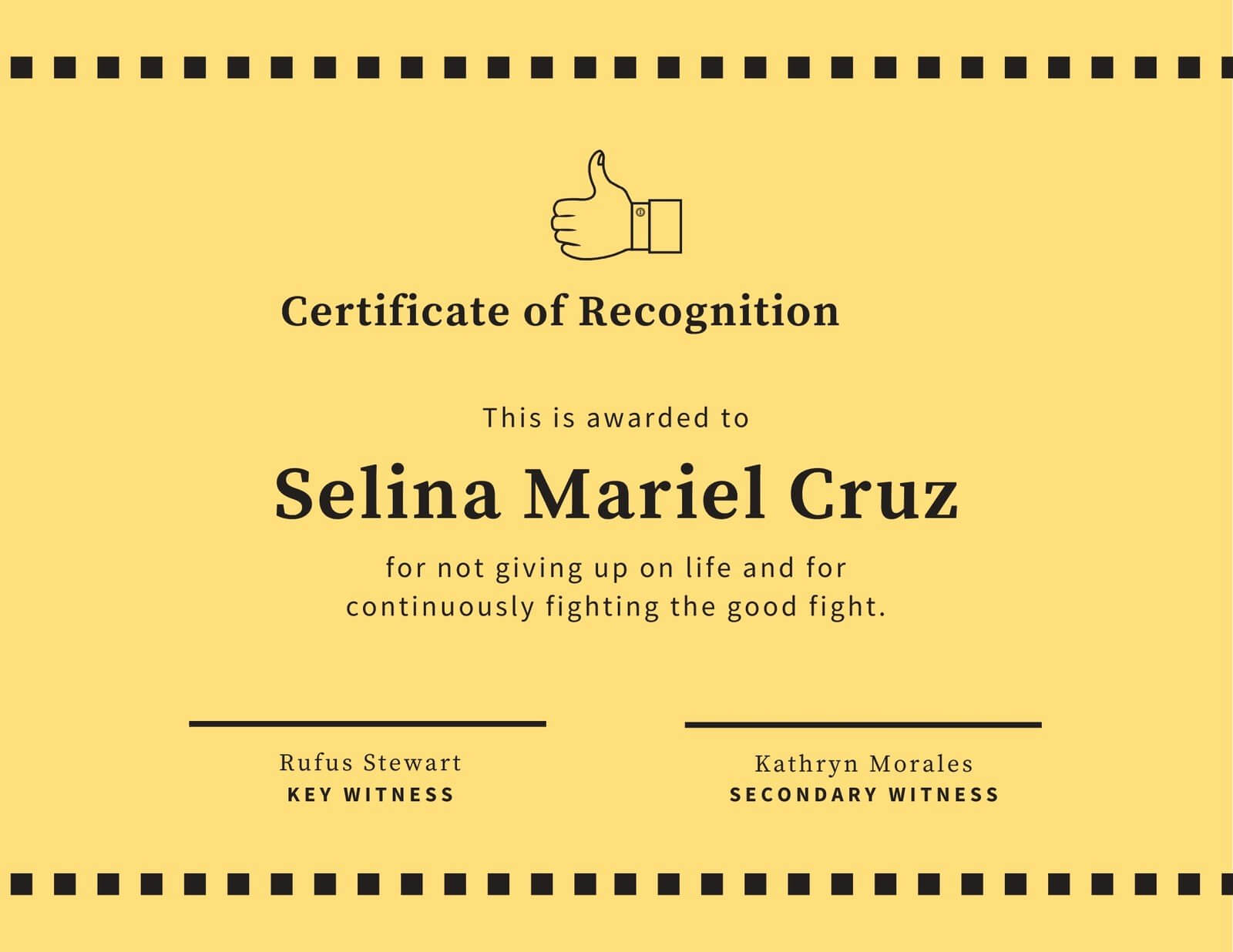 Yellow Thumbs Up Funny Certificate – Templatescanva Within Funny Certificate Templates