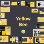Yellowbee Free Powerpoint Template Free Downloadgiant Within Powerpoint Animation Templates Free Download