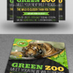 Zoo Flyer Graphics, Designs & Templates From Graphicriver For Zoo Brochure Template