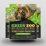 Zoo Safari Flyer Template Vol.2 Throughout Zoo Brochure Template