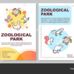 Zoological Park Brochure Template Layout. Zoo Animals. Flyer within Zoo Brochure Template